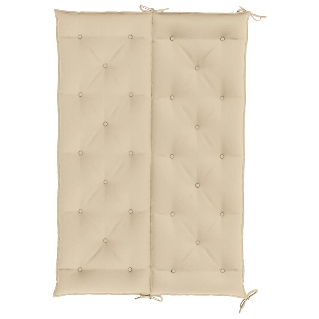 Garden Bench Cushion Beige 59.1"x(19.7"+19.7")x2.8" Oxford Fabric