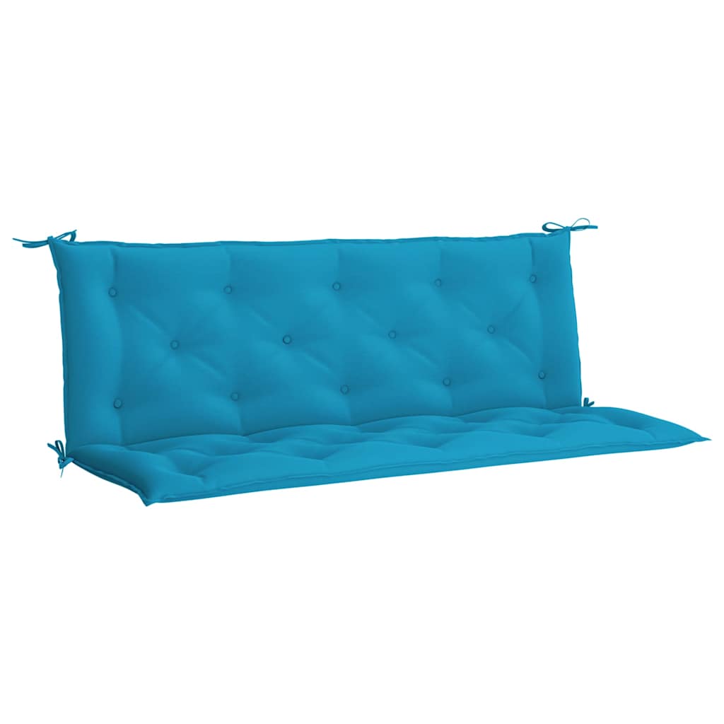 Garden Bench Cushion Light Blue 59.1"x(19.7"+19.7")x2.8" Oxford Fabric