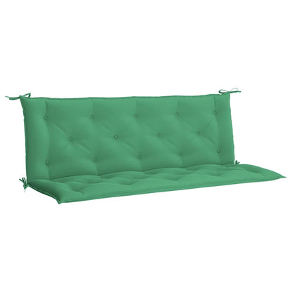 Garden Bench Cushion Green 59.1"x(19.7"+19.7")x2.8" Oxford Fabric