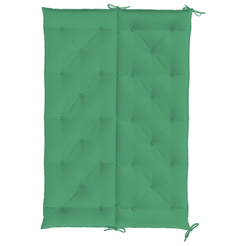 Garden Bench Cushion Green 59.1"x(19.7"+19.7")x2.8" Oxford Fabric
