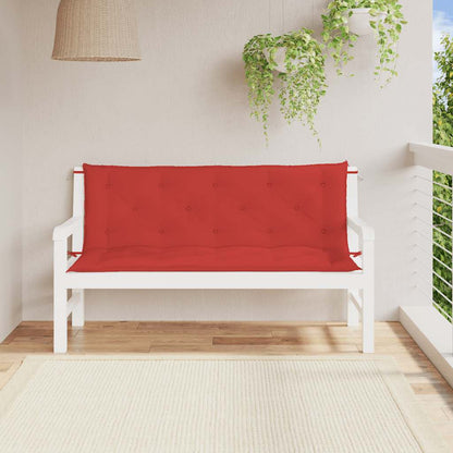 Garden Bench Cushion Red 59.1"x(19.7"+19.7")x2.8" Oxford Fabric