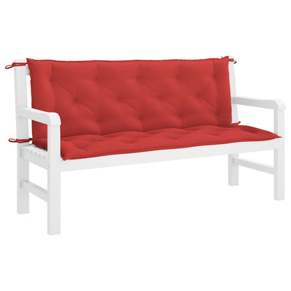 Garden Bench Cushion Red 59.1"x(19.7"+19.7")x2.8" Oxford Fabric