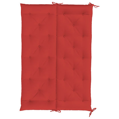 Garden Bench Cushion Red 59.1"x(19.7"+19.7")x2.8" Oxford Fabric