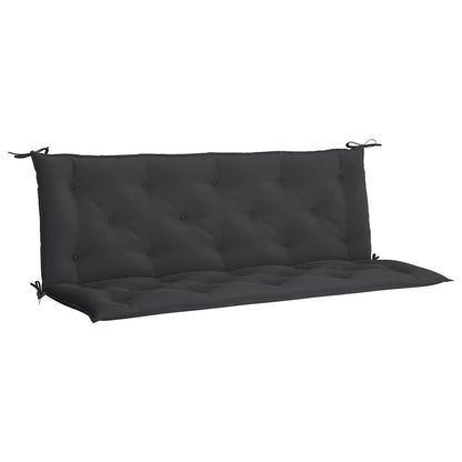 Garden Bench Cushion Black 59.1"x(19.7"+19.7")x2.8" Oxford Fabric