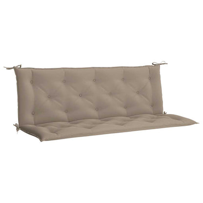 Garden Bench Cushion Taupe 59.1"x(19.7"+19.7")x2.8" Oxford Fabric