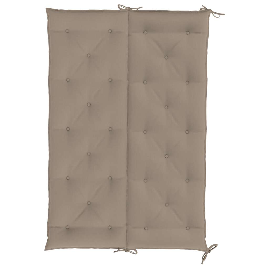 Garden Bench Cushion Taupe 59.1"x(19.7"+19.7")x2.8" Oxford Fabric