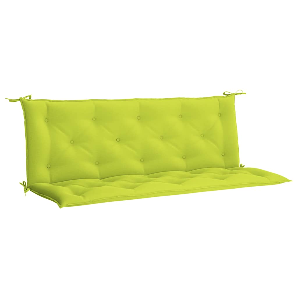 Garden Bench Cushion Bright Green 59.1"x(19.7"+19.7")x2.8" Oxford Fabric