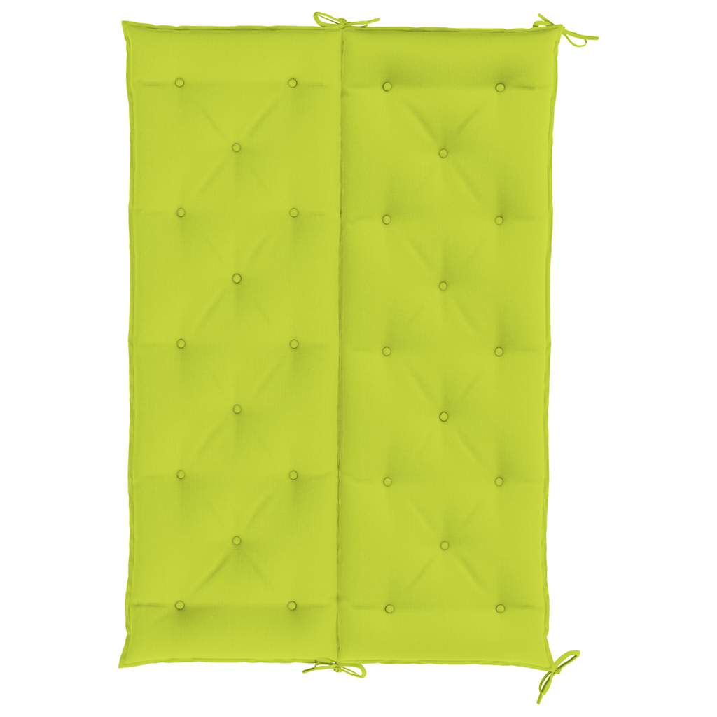 Garden Bench Cushion Bright Green 59.1"x(19.7"+19.7")x2.8" Oxford Fabric