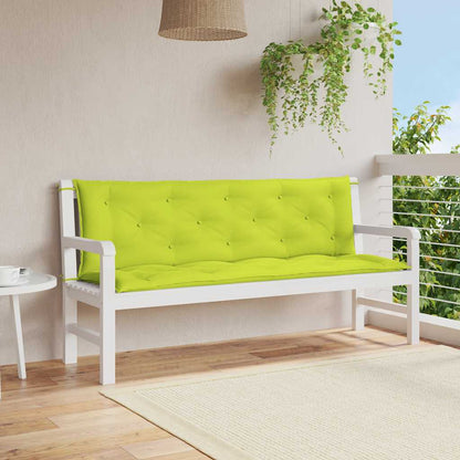 Garden Bench Cushion Bright Green 59.1"x(19.7"+19.7")x2.8" Oxford Fabric