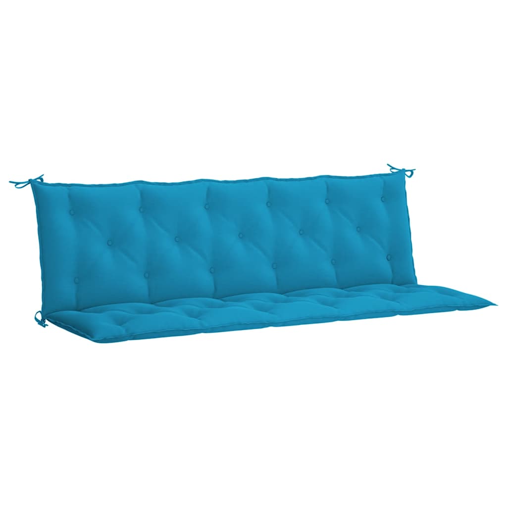Garden Bench Cushion Light Blue 70.9"x(19.7"+19.7")x2.8" Oxford Fabric