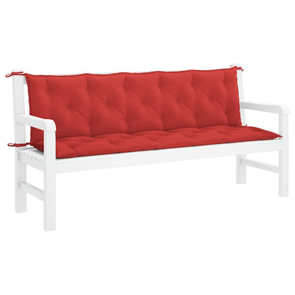 Garden Bench Cushion Red 70.9"x(19.7"+19.7")x2.8" Oxford Fabric