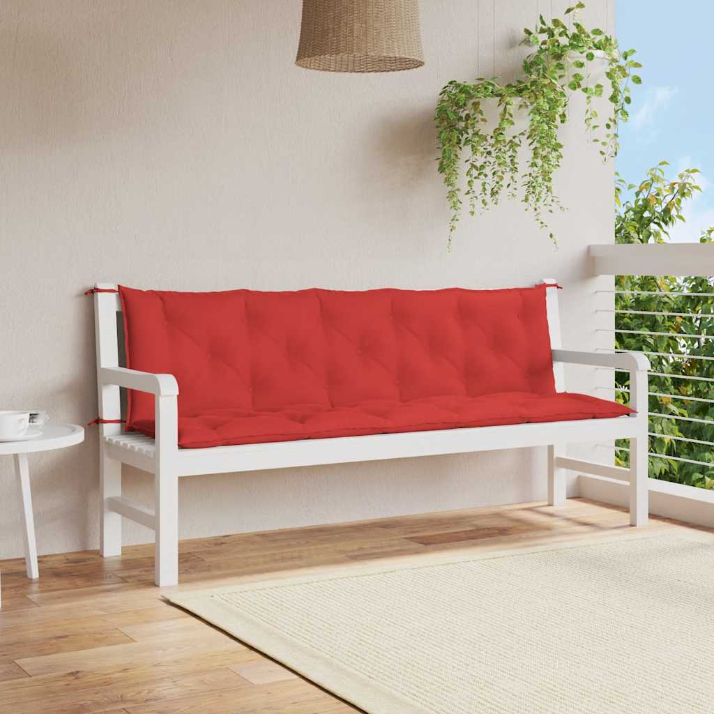 Garden Bench Cushion Red 70.9"x(19.7"+19.7")x2.8" Oxford Fabric