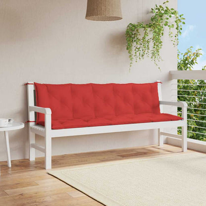 Garden Bench Cushion Red 70.9"x(19.7"+19.7")x2.8" Oxford Fabric