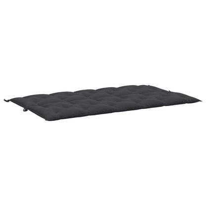 Garden Bench Cushion Black 70.9"x(19.7"+19.7")x2.8" Oxford Fabric