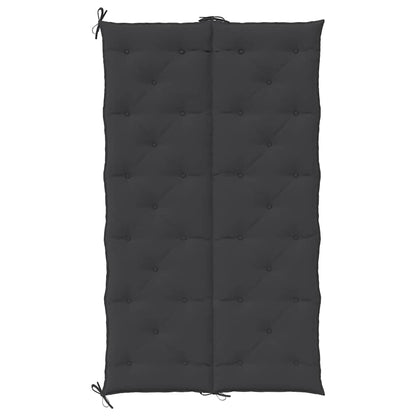 Garden Bench Cushion Black 70.9"x(19.7"+19.7")x2.8" Oxford Fabric