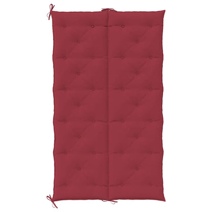 Garden Bench Cushion Wine Red 70.9"x(19.7"+19.7")x2.8" Oxford Fabric