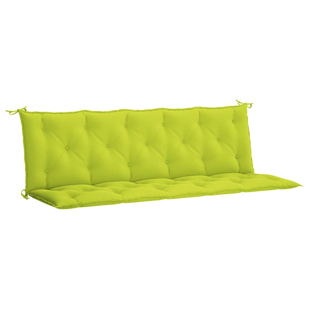 Garden Bench Cushion Bright Green 70.9"x(19.7"+19.7")x2.8" Oxford Fabric
