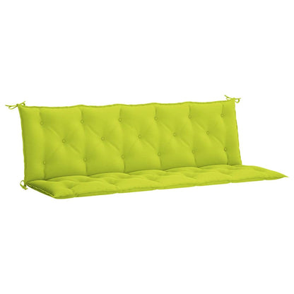 Garden Bench Cushion Bright Green 70.9"x(19.7"+19.7")x2.8" Oxford Fabric