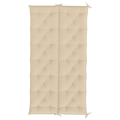 Garden Bench Cushion Beige 78.7"x(19.7"+19.7")x2.8" Oxford Fabric