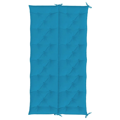 Garden Bench Cushion Light Blue 78.7"x(19.7"+19.7")x2.8" Oxford Fabric