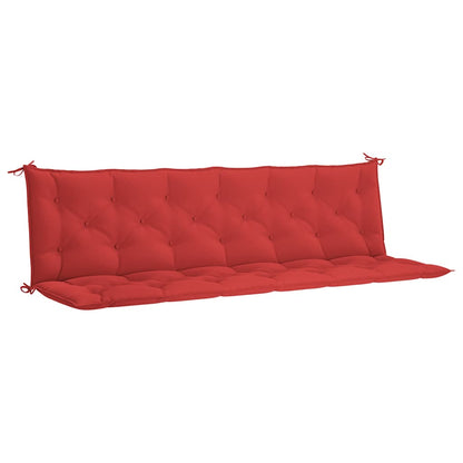 Garden Bench Cushion Red 78.7"x(19.7"+19.7")x2.8" Oxford Fabric