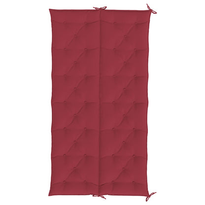 Garden Bench Cushion Wine Red 78.7"x(19.7"+19.7")x2.8" Oxford Fabric
