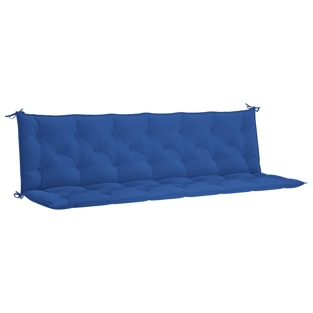 Garden Bench Cushion Blue 78.7"x(19.7"+19.7")x2.8" Oxford Fabric