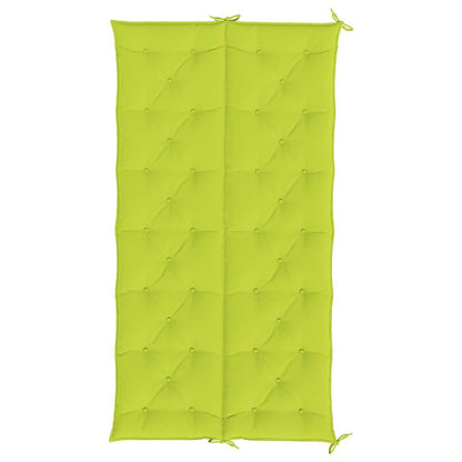 Garden Bench Cushion Bright Green 78.7"x(19.7"+19.7")x2.8" Oxford Fabric