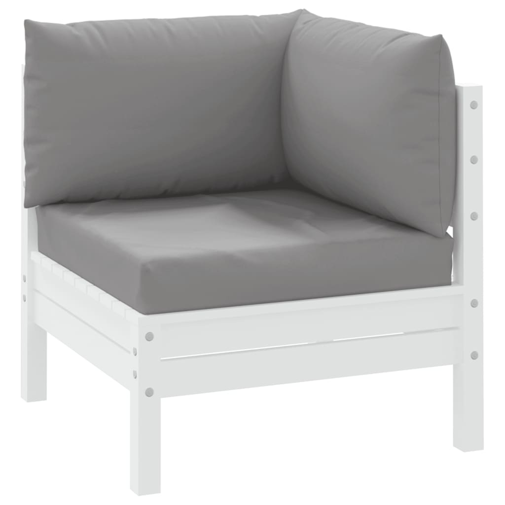 Pallet Cushions 3 pcs Gray Oxford Fabric