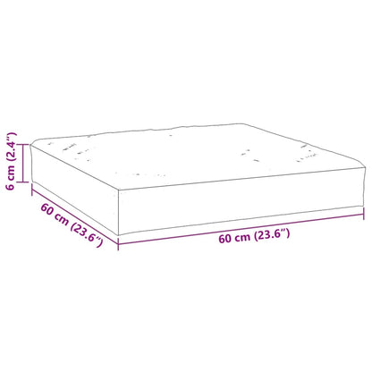 Pallet Cushion Anthracite 23.6"x23.6"x2.4" Oxford Fabric