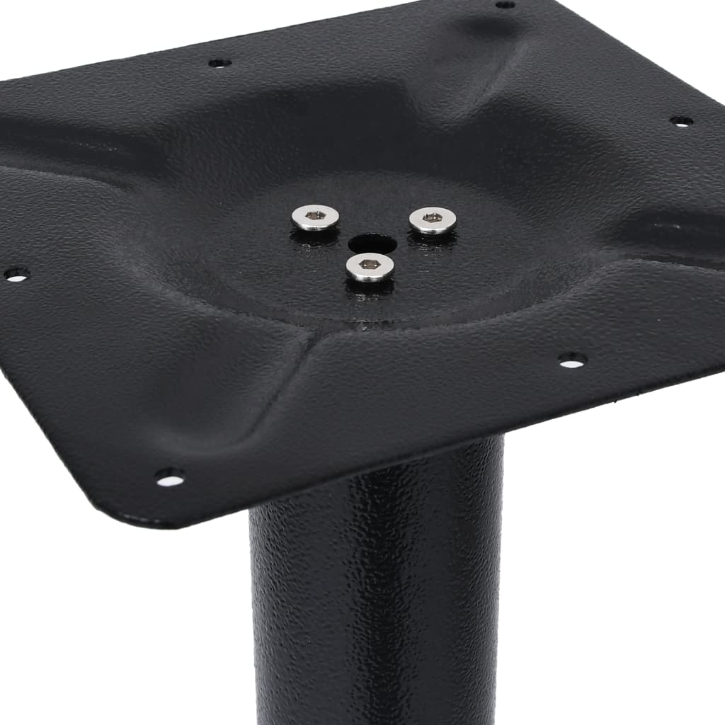Bistro Table Leg Black 41x41x72 cm Cast Iron