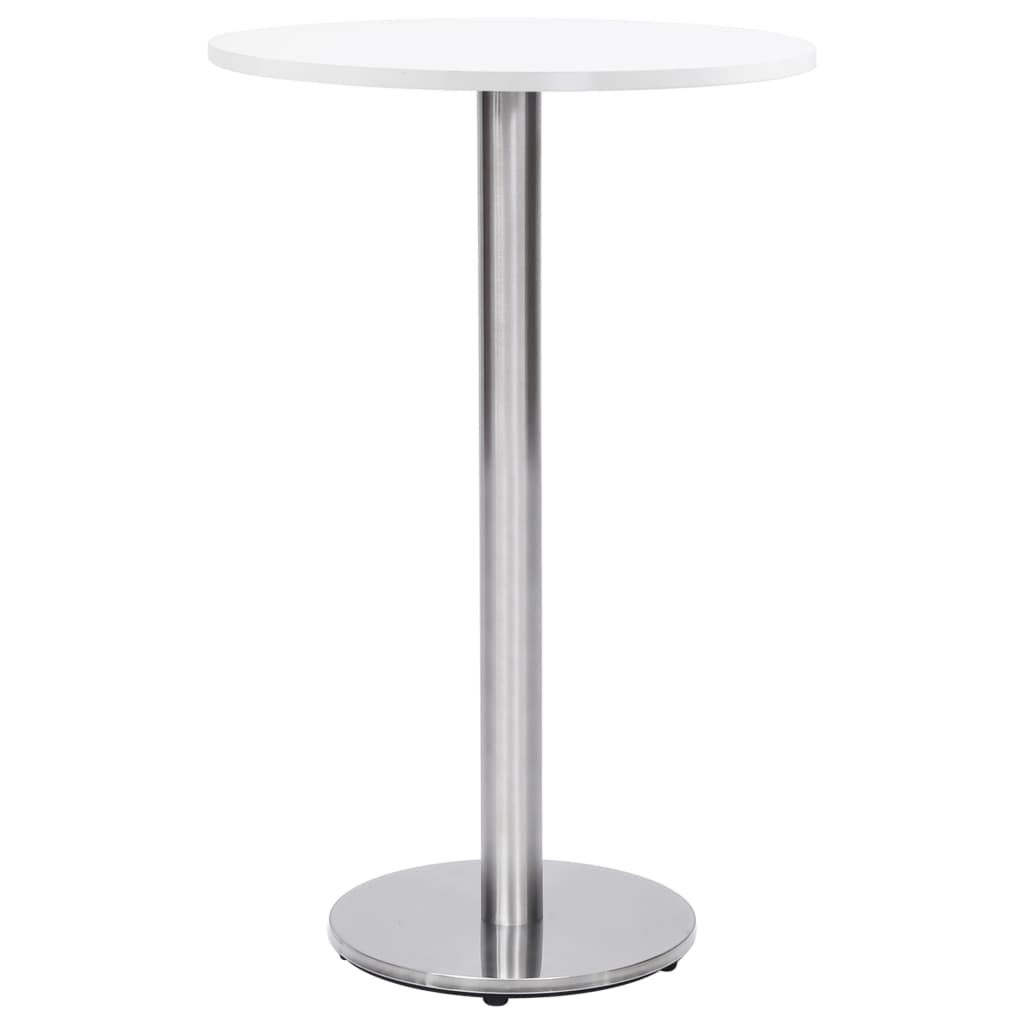 Bistro Table Leg | Silver | Stainless steel | Ø45 x 107 cm |  Industrial