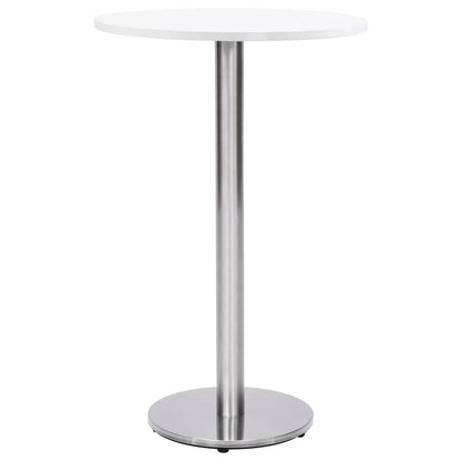Bistro Table Leg | Silver | Stainless steel | Ø45 x 107 cm |  Industrial
