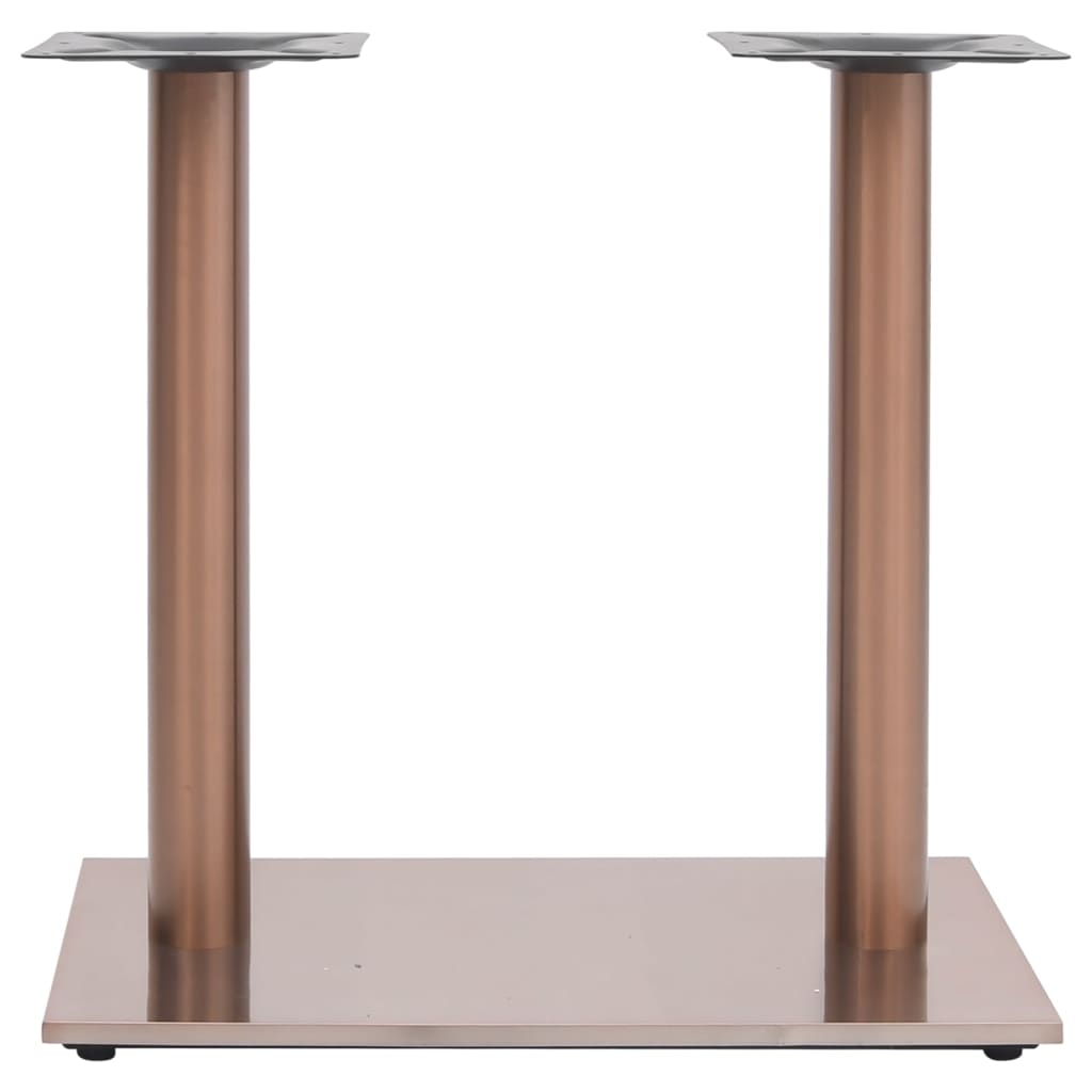 Bistro Table Leg | Brass | Stainless Steel | 70x40x72 cm | Industrial