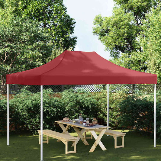Party Tent Roof 4x3 m Burgundy 270 g/m²