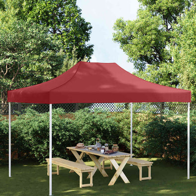Party Tent Roof 4x3 m Burgundy 270 g/m²