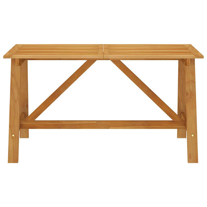 Outdoor Dining Set | Rich Wood Brown | Solid Acacia Wood | Medium