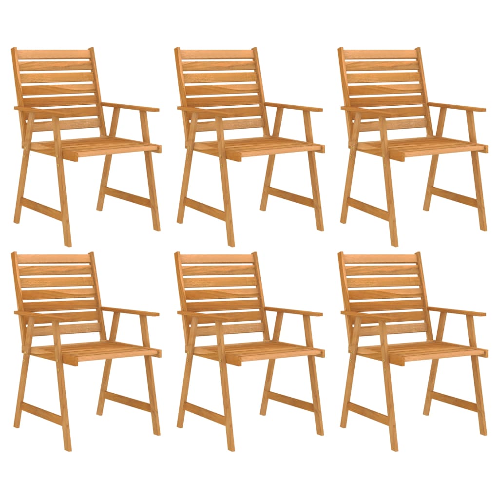 Outdoor Dining Set | Warm Brown | Solid Acacia Wood | Large | Seats Many