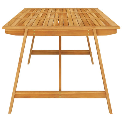 Outdoor Dining Set | Warm Brown | Solid Acacia Wood | Large | Seats Many