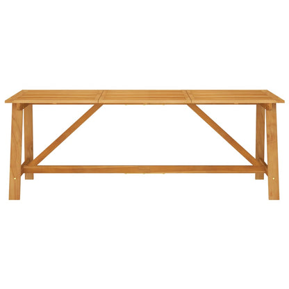 Outdoor Dining Set | Rich Warm Colour | Solid Acacia Wood | Large