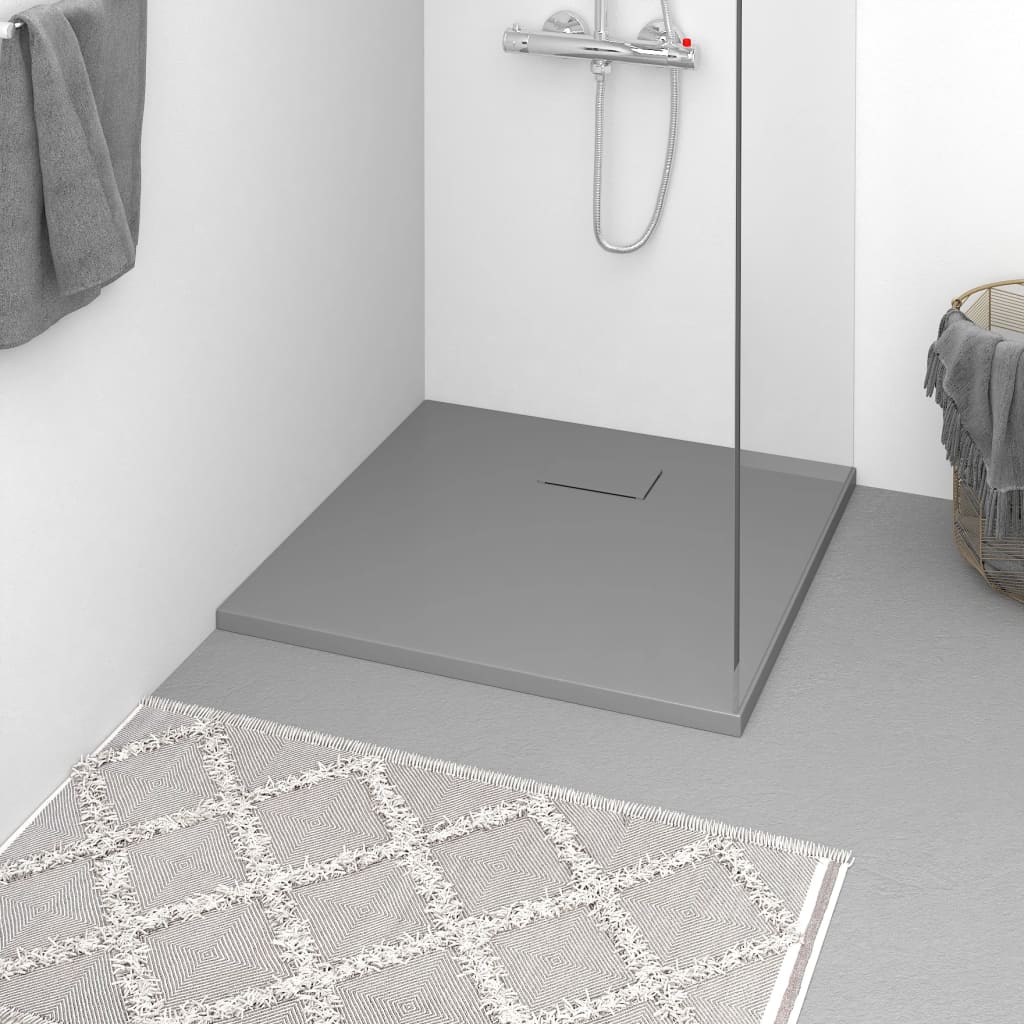 Shower Base Tray SMC Gray 35.4"x35.4
