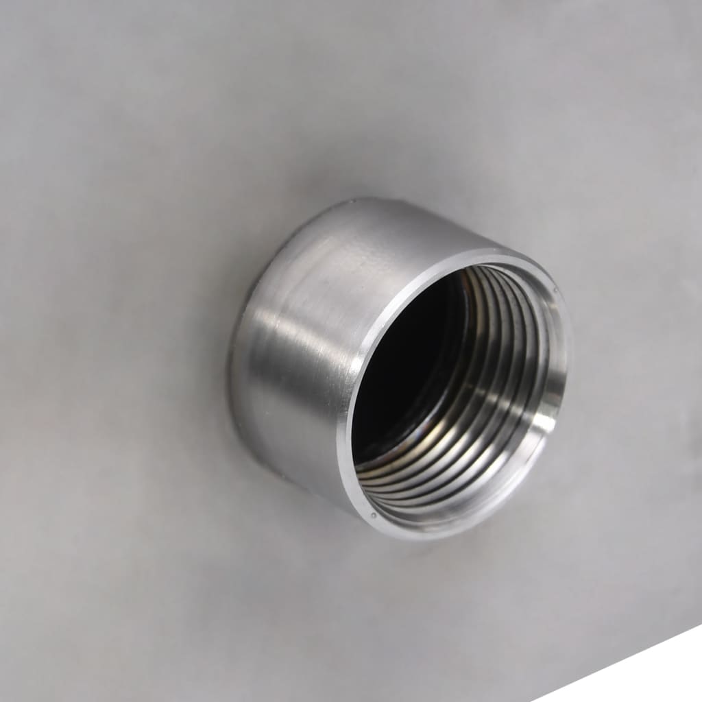 Pool Fountain Silver 17.7"x10.2"x5.1" Stainless Steel