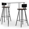 3 Piece Bar Set White