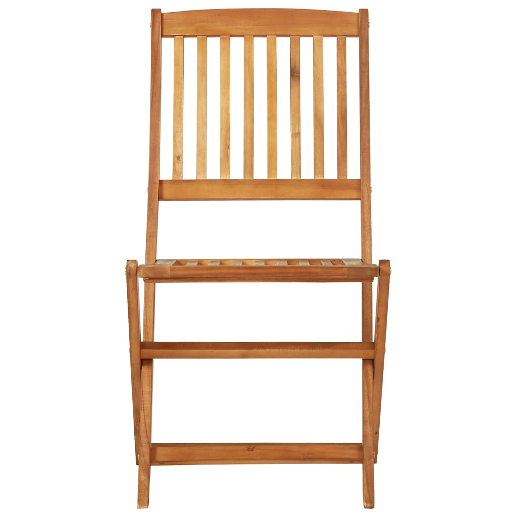 Garden Dining Set | Brown | Solid acacia wood | Compact |  Foldable