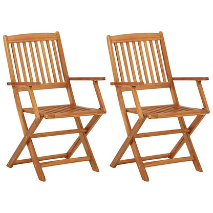 Garden Dining Set | Wooden Brown | Solid Acacia wood | Compact | Foldable
