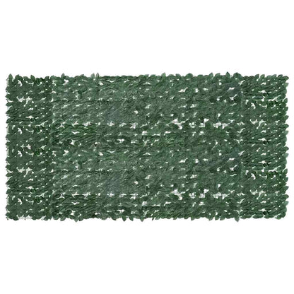 315491 vidaXL Balcony Screen with Dark Green Leaves 300x150 cm