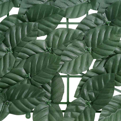 315492 vidaXL Balcony Screen with Dark Green Leaves 400x150 cm