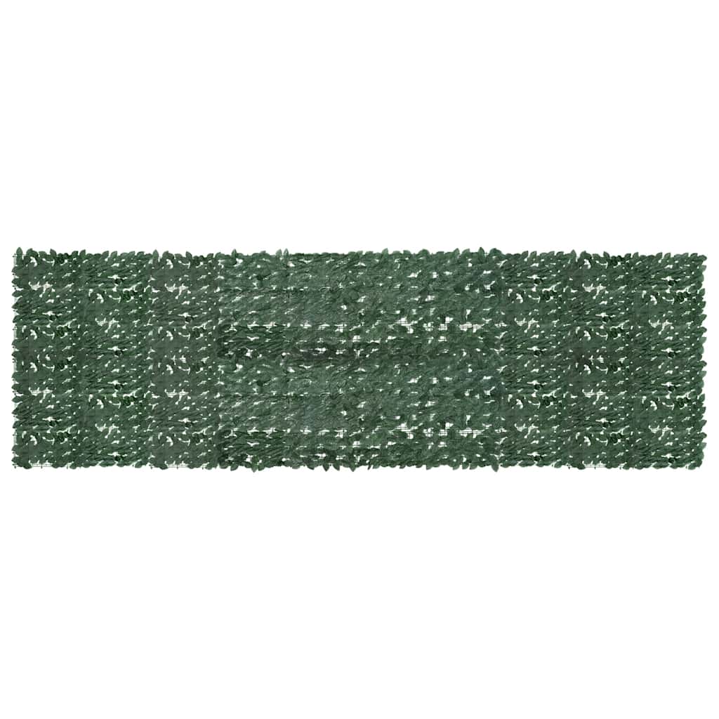 315493 vidaXL Balcony Screen with Dark Green Leaves 500x150 cm