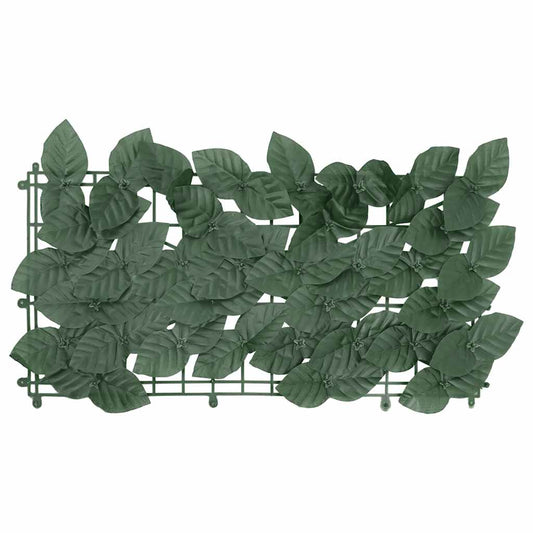315493 vidaXL Balcony Screen with Dark Green Leaves 500x150 cm