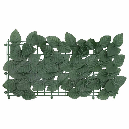 315494 vidaXL Balcony Screen with Dark Green Leaves 600x150 cm